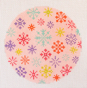 Scattered Snowflakes- Pink - 2025 trunk Show