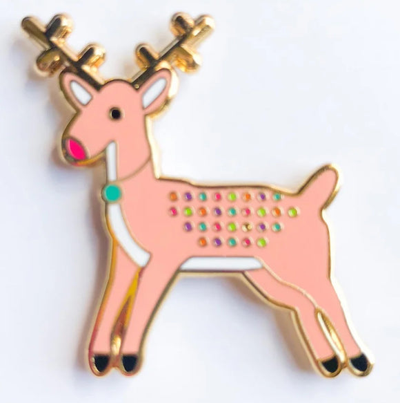 Pink Reindeer Needle Minder - 2025 trunk Show