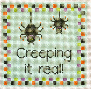 Creeping it Real - 2025 trunk Creeping it Real Needlepoint Canvas - 2025 Trunk Show Exclusive