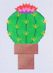 Cactus Ornament Needlepoint Canvas - 2025 Trunk Show Exclusive