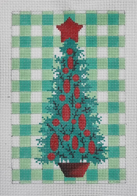 Green Gingham Christmas Tree Curious Cowgirl Trunk Show July 2024