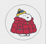 Snoopy in Red Puffer Coat Kit