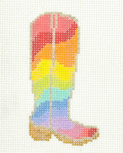 Rainbow boot in Pastel