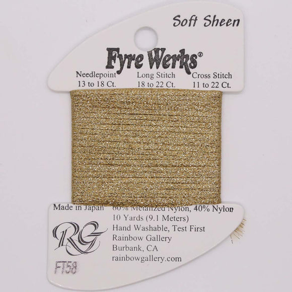 Fyre Werks Soft Sheet (FT58-Gold)