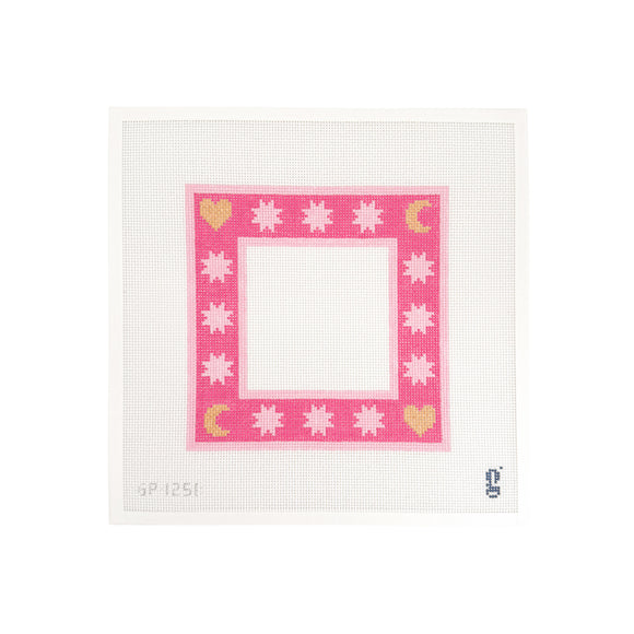 GP125b-Moon & Stars Frame - Pink