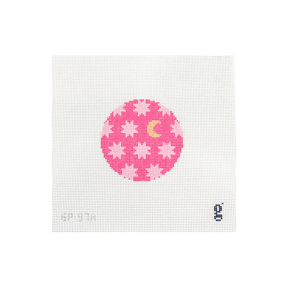GP97a-Moon & Stars Round Pink