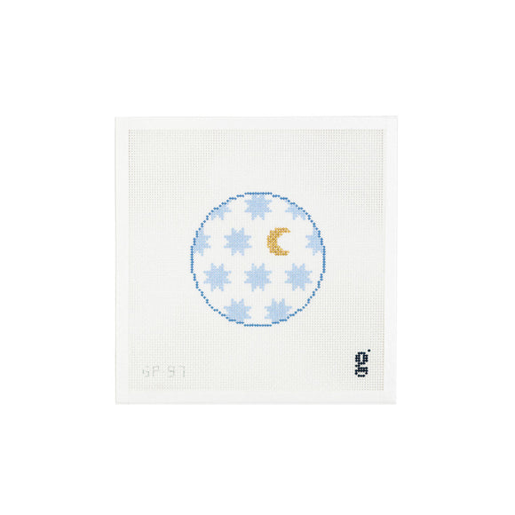 GP97-Moon & Stars Round White