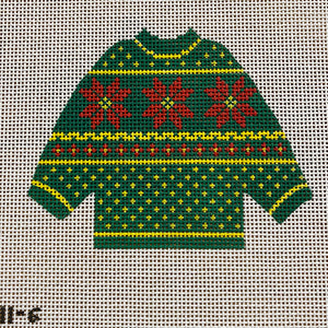 KCDTS Green Poinsettia Pullover