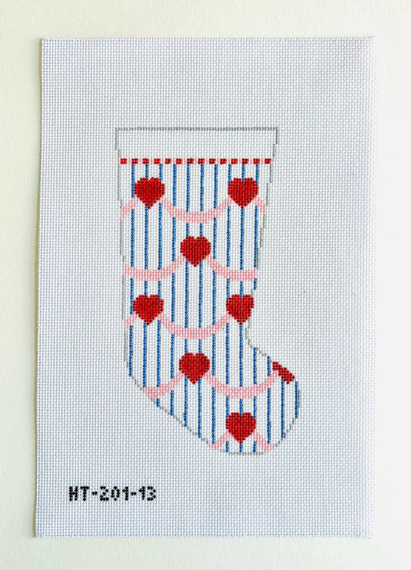 KCDTS Hearts Stocking - 13 mesh