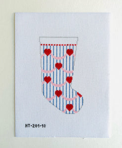 KCDTS Hearts Stocking - 18 mesh