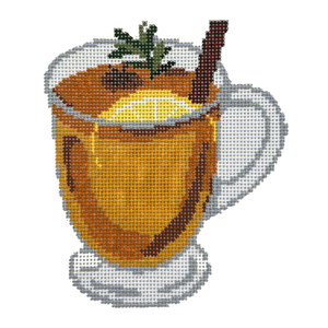 Hot Toddy Needlepoint Canvas - 4" x 4.5", 18 Mesh