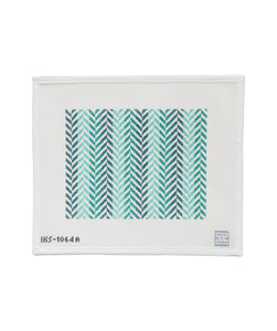 Herringbone Clutch Turquoise