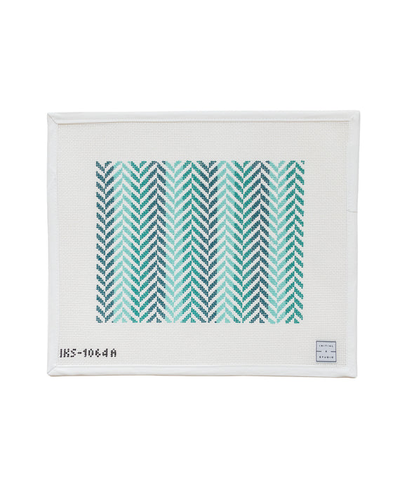 Herringbone Clutch Turquoise