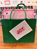 Felt Tote Project Bag - Green