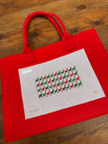 Felt Tote Project Bag - Red