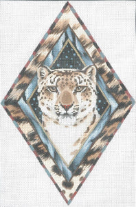 TTOR172 - Santa's Snow Leopard Christmas Ornament