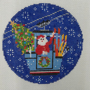Blizzard Gondola Santa Round