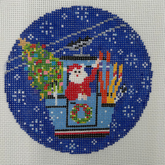 Blizzard Gondola Santa Round