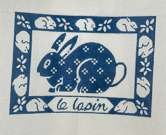 Le Lapin (Rabbit) Needlepoint Canvas - 10