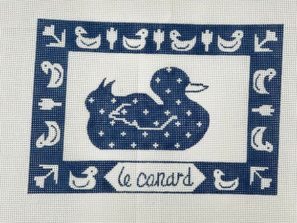 Le Canard (Duck) Needlepoint Canvas - 10