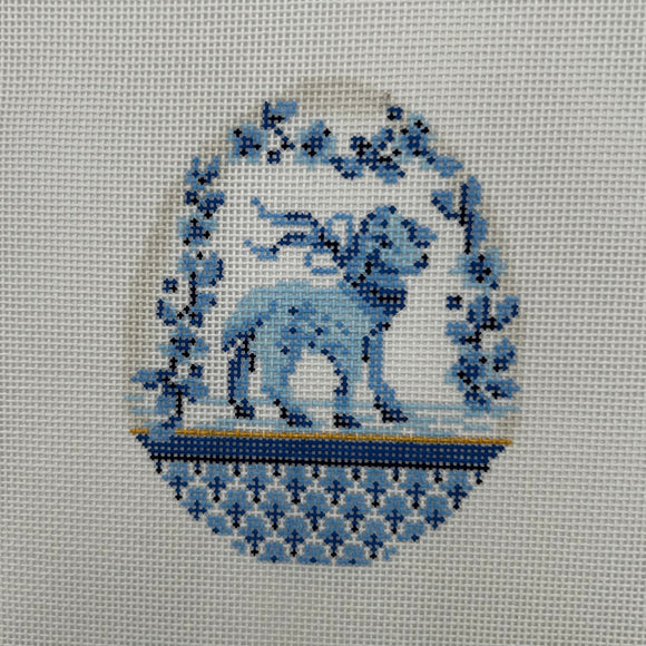 Blue Garland Lamb Egg
