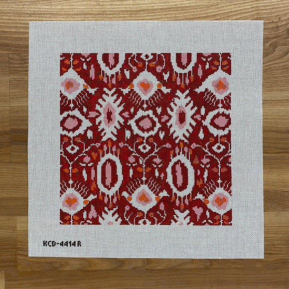 KCDTS Ikat Pillow - Red