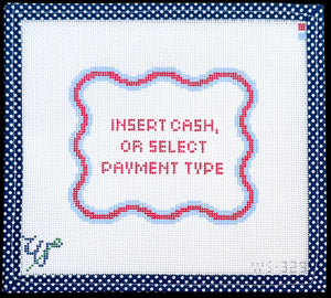 Insert Cash Needlepoint Canvas - 6" x 5", 13 Mesh