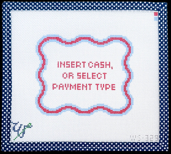 Insert Cash Needlepoint Canvas - 6