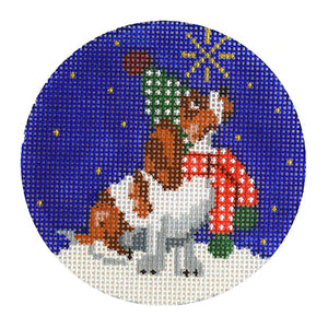 KB 1537 - Midnight Basset Hound Round - KBTS Sep23
