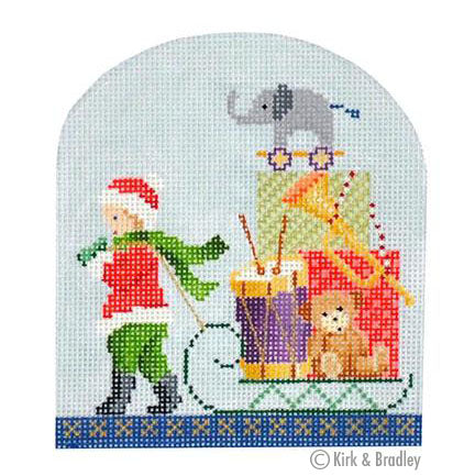 KB 1215 - North Pole - Child & Sled - KBTS Sep23