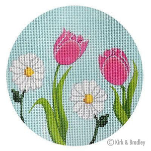 KB 1316 - English Garden Round - Pink & White - KBTS Sep23