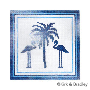 KB 1655 - Nautical Coaster - Palm Tree in Blue - KBTS Sep23