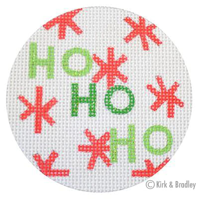 KB 286 - Ho Ho Ho Christmas Circle White - KBTS Sep23