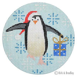 KB 315 - Penguin Xmas Circle Blue - KBTS Sep23
