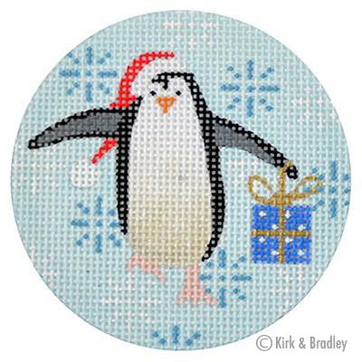 KB 315 - Penguin Xmas Circle Blue - KBTS Sep23