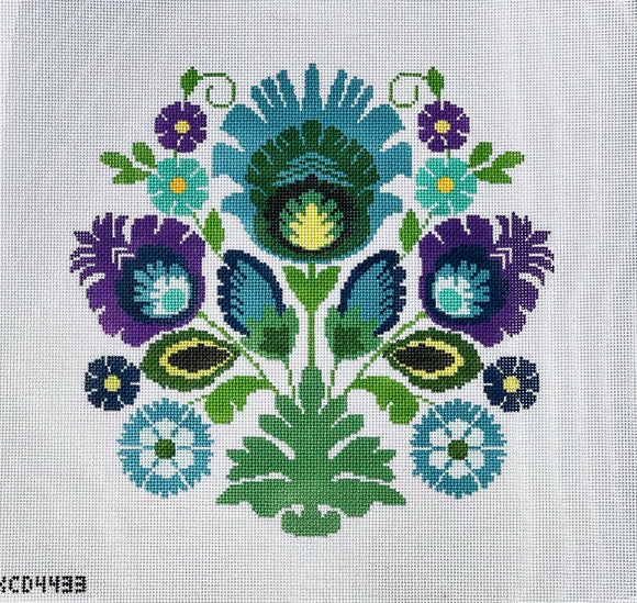 KCDTS Polish Folk Design - Blue Flower