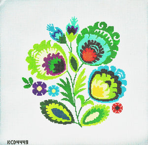 KCDTS Polish Folk Design - Green Flower