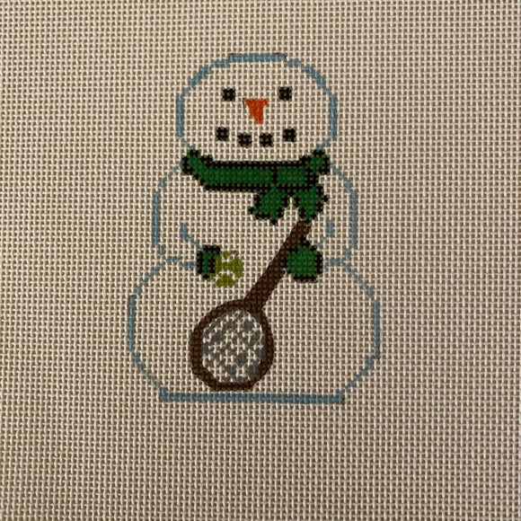 KCDTS Snowman with Tennis Racket