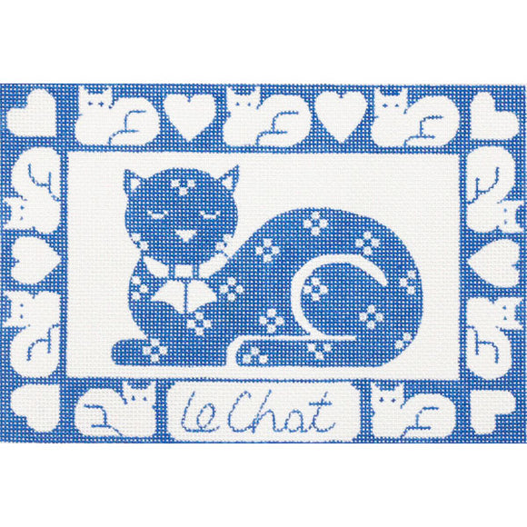 Le Chat (Cat) Needlepoint Canvas - 10