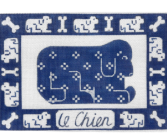 Le Chien (Dog) Needlepoint Canvas - 10