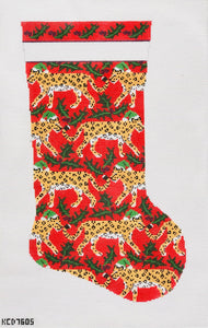 KCDTS Leopard and Holly Stocking