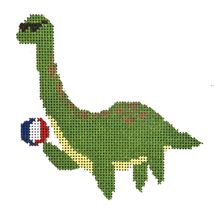 Loch Ness Monster Needlepoint Canvas - 3.5" x 4", 18 Mesh