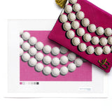 Pearl Clutch - Fuchia