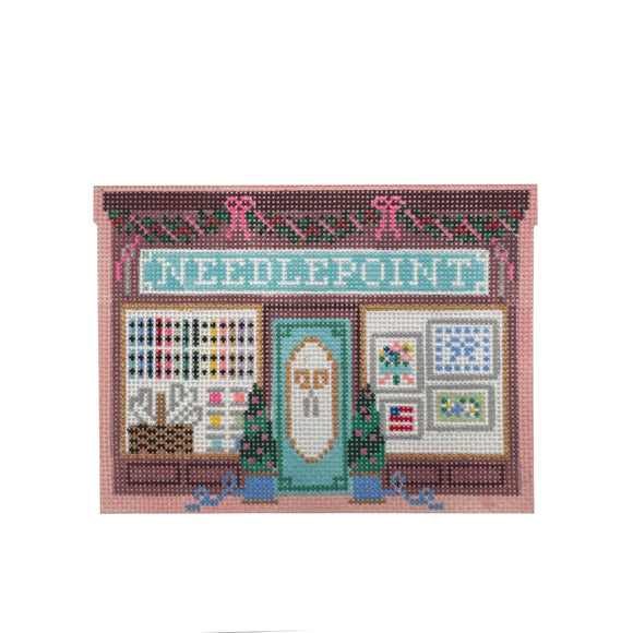 Christmas Village Needlepoint Shop