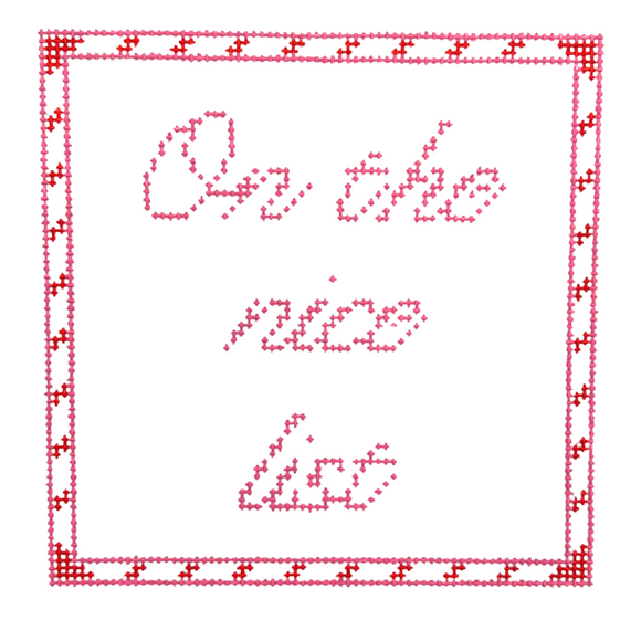 On The Nice List Canvas Coaster - 4