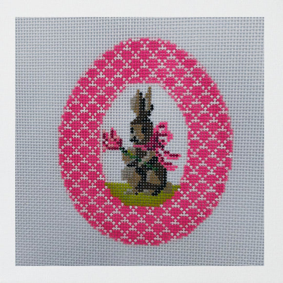Pink Bunny with Tulip Egg
