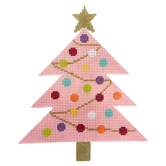 Pink Christmas Tree – Holiday Design by Stitch Rock Designs