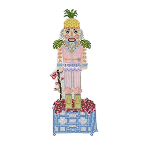 Prince of Palm Beach Nutcracker Needlepoint Canvas - 12" x 3.5", 18 Mesh