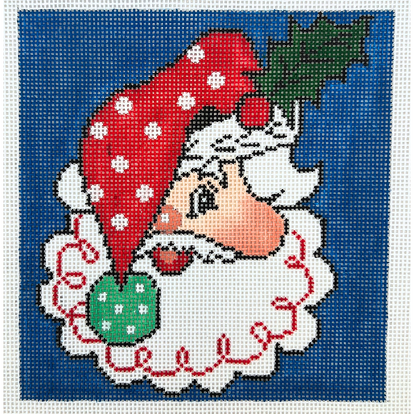 Retro Santa with Floppy Hat