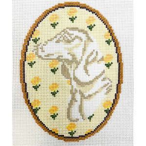 The Dachshund Yellow Flower Cameo